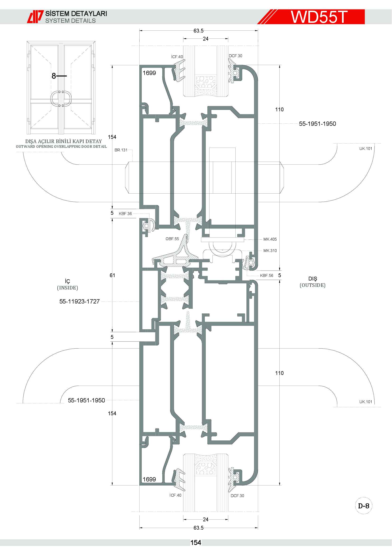 S 55 Yalıtımlı Alüminyum 87
